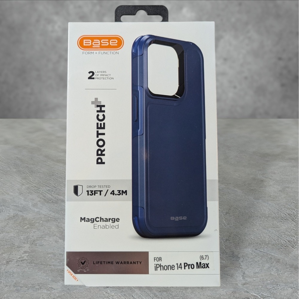 A9. Base ProTech+ MagCharge Case for Apple iPhone 14 Pro Max - Blue